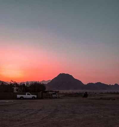 Desert Sunset Over Sinai Mountains, Sharm El Sheikh