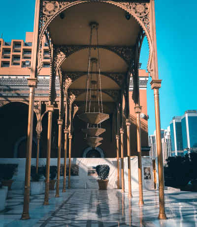 Cairo Marriott Hotel Ornate Colonnade, Zamalek