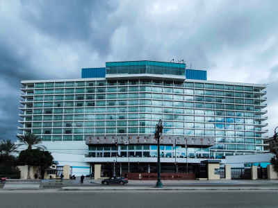 Nile Ritz-Carlton Hotel Exterior, Tahrir Square Cairo