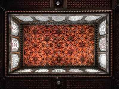Ornate Islamic Ceiling, Prince Mohamed Ali Palace Manial