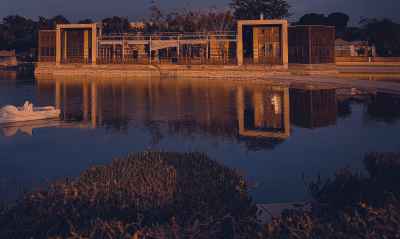 Al-Azhar Park Lake Pavilion Reflection, Cairo