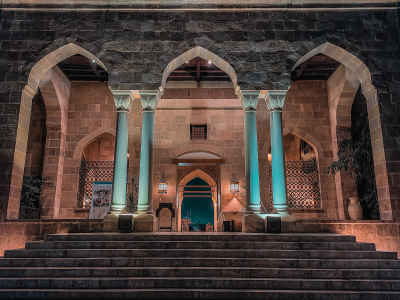 Al-Azhar Park Historic Gate, Cairo Night
