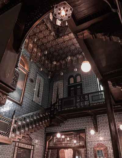 Manial Palace Ornate Interior Cairo Egypt