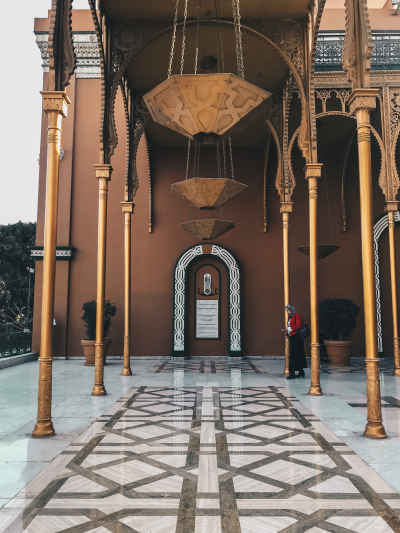 Cairo Marriott Hotel Ornate Islamic Courtyard Entrance