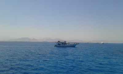 Tourist Boat on Red Sea, Sharm El Sheikh Egypt