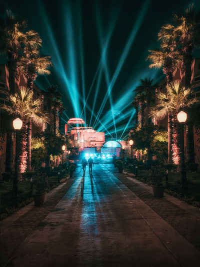 Cairo Opera House Night Light Show, Zamalek