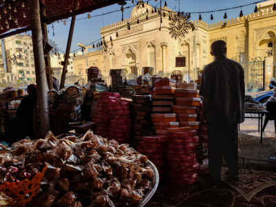Moulid Al-Nabi Sweets Vendor, Sayeda Zeinab Mosque Cairo