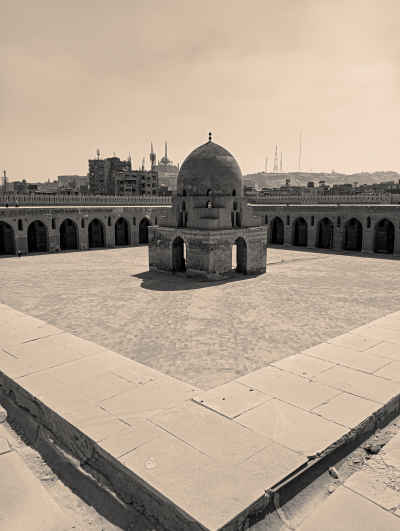 Ahmad ibn Tulun Mosque Courtyard Rooftop View Cairo