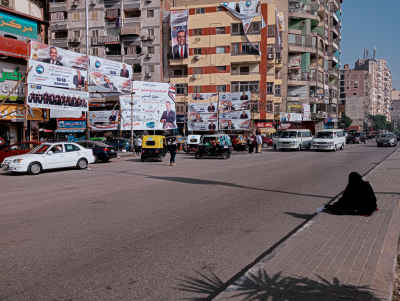 Election Campaign Banners on Cairo Street, Gesr Al-Suez
