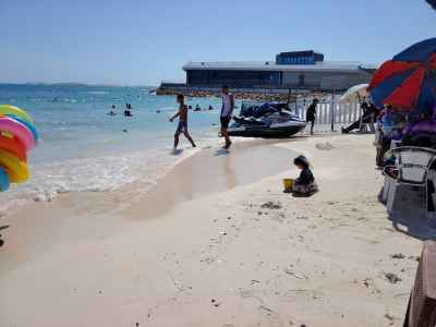 Girl Playing on Beach, Marsa Matruh Egypt