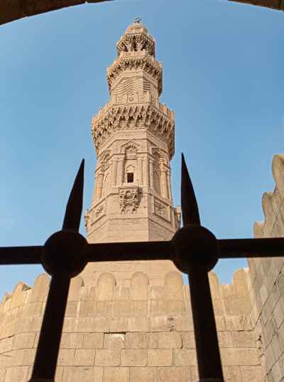 Bab Zuweila Minaret in Historic Cairo