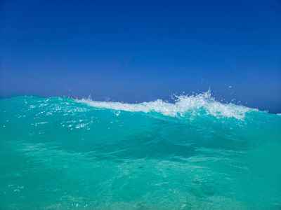 Breaking Wave with Water Spray, Al Abyad Beach Marsa Matruh