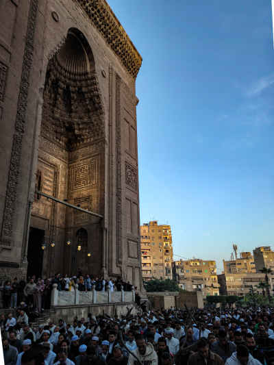 Eid al-Fitr Prayer Crowd, Sultan Hassan Mosque Cairo