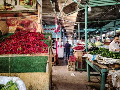 Vegetable Market Behind Al-Azhar Mosque, Cairo