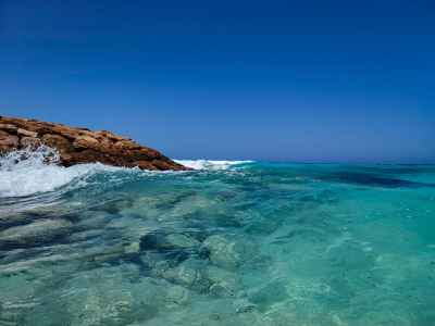 Wave Crashing on Rock, Al-Abyad Beach Marsa Matruh