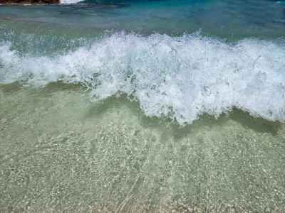 Mediterranean Wave Breaking on Al-Abyad Beach Marsa Matruh