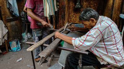 Craftsmen Working in Open Workshop, Cairo