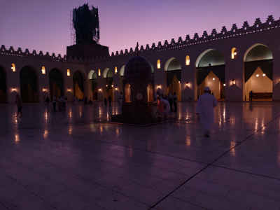 Al-Hakim Mosque Courtyard at Dusk, Islamic Cairo