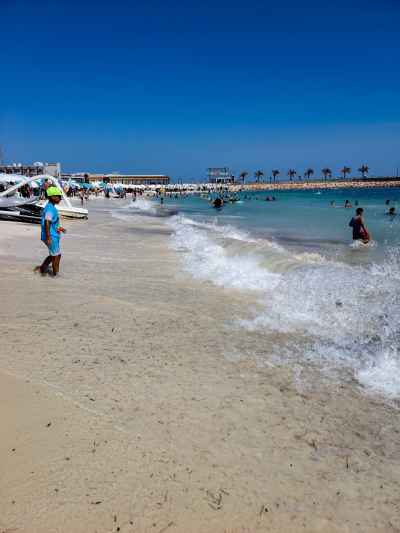 Beach Waves and Swimmers, Al-Awam Marsa Matruh