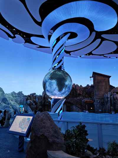 Globe Sculpture at SeaWorld Abu Dhabi Theme Park