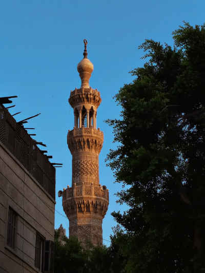 Sayyida Sakina Mosque Minaret at Golden Hour, Cairo