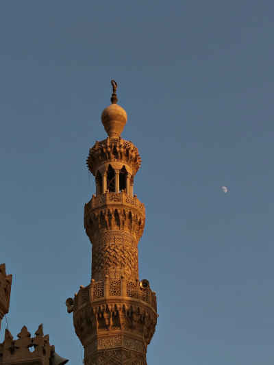 Sayyida Sakina Mosque Minaret at Sunset, Cairo