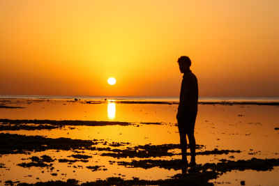 Sunrise Silhouette on Al-Quseir Beach, Red Sea