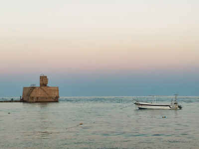 Al-Quseir Old Harbor Fortress at Sunset, Red Sea