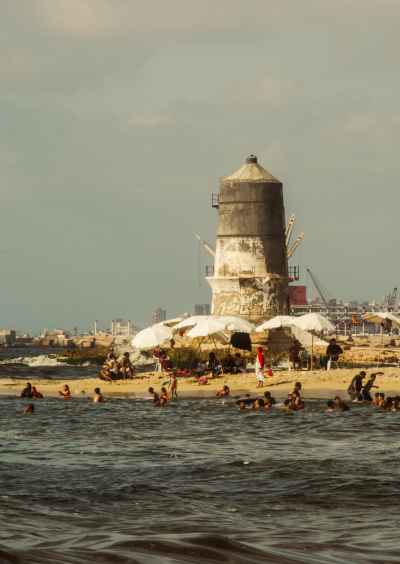 El-Max Beach and Lighthouse, Alexandria Egypt