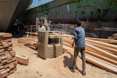Wooden Boat Building Workshop, Rashid Egypt