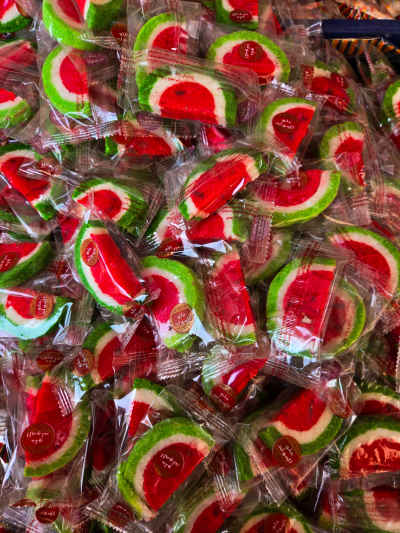Watermelon-Shaped Halawa Sweets, Al-Abbaseya Cairo