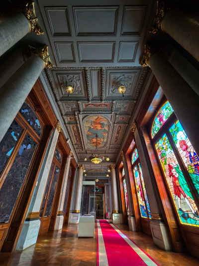 Royal Jewelry Museum Grand Corridor Stained Glass Alexandria