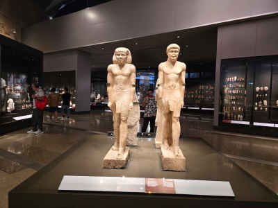 Ancient Egyptian Statues, Grand Egyptian Museum Giza