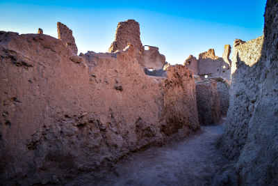 Shali Fortress Ruins Narrow Alley, Siwa Oasis