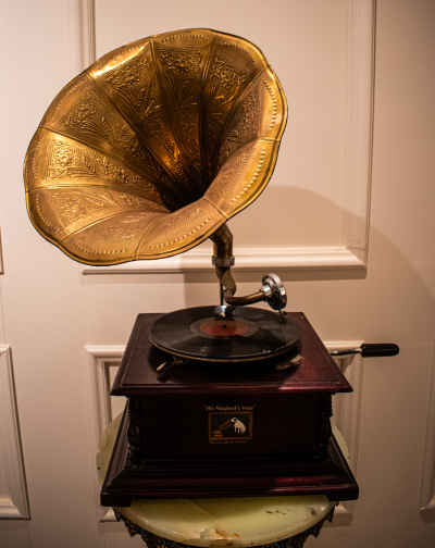 Antique Gramophone Display, Qubba Palace Museum Cairo