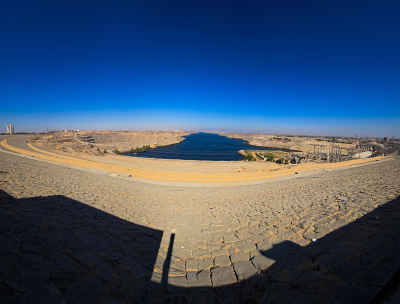 Aswan High Dam Panoramic View Egypt