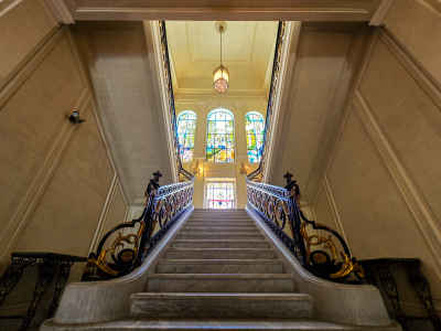 Grand Marble Staircase Aisha Fahmy Palace Cairo