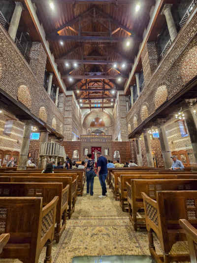Church of Saints Sergius and Bacchus Interior, Coptic Cairo