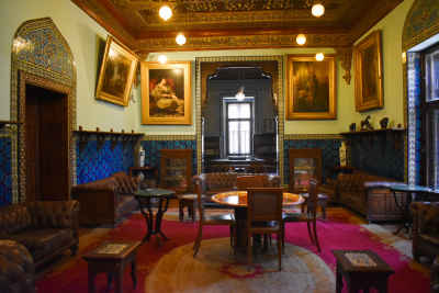 Blue Salon, Residence Palace, Manial Palace Cairo