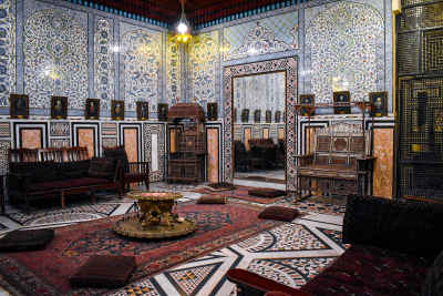Mirror Hall Interior, Prince Mohamed Ali Palace, Manial Cairo