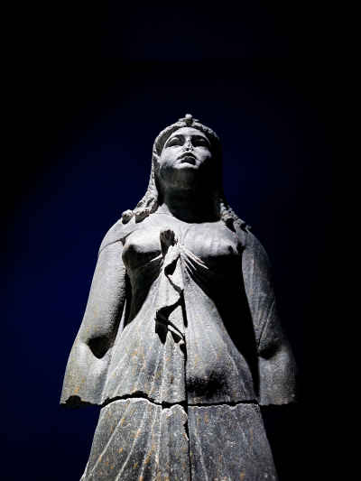 Ancient Female Stone Statue, Greco-Roman Museum Alexandria