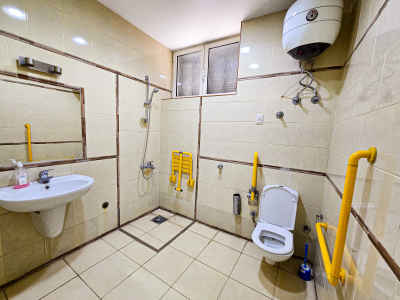 Accessible Hospital Bathroom with Grab Bars, Cairo