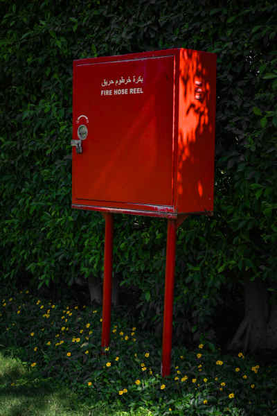 Fire Hose Reel Cabinet in Cairo Public Park