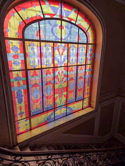Fahmi Palace Stained Glass Window, Tahrir Cairo