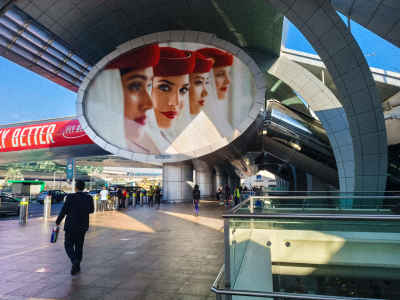 Emirates Airlines Advertisement, Dubai International Airport