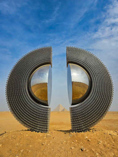 Forever Is Now Art Installation at Giza Pyramids