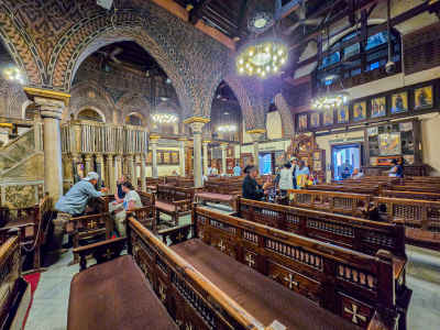 Hanging Church Interior, Mar Girgis Cairo