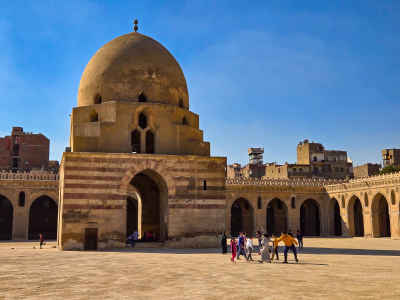 Ibn Tulun Mosque Courtyard and Ablution Fountain, Cairo