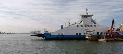 Port Said Ferry Boat on the Suez Canal