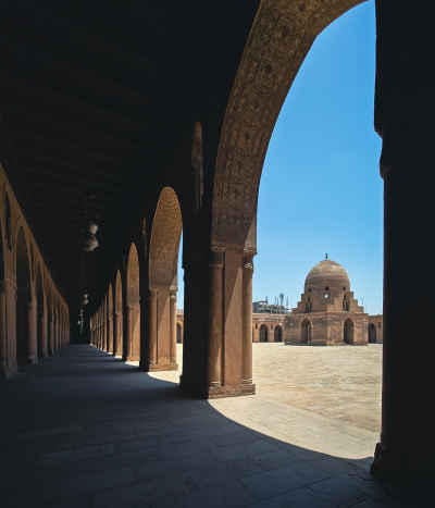 Ibn Tulun Mosque Courtyard and Fountain, Cairo